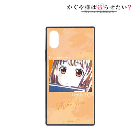 『かぐや様は告らせたい?~天才たちの恋愛頭脳戦~』伊井野ミコ Ani-Art スクエア強化ガラスiPhoneケース